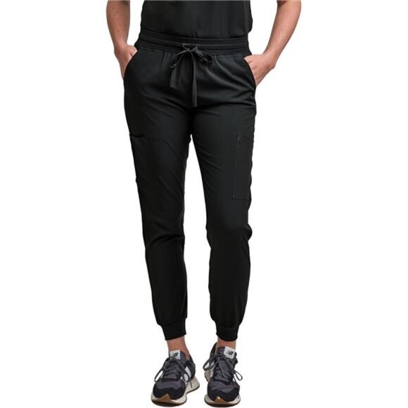 Green Town Scrubs for Women Scrub Set - Jogger Pant and Tuck-in V-Neck Top - Picture 4 of 7